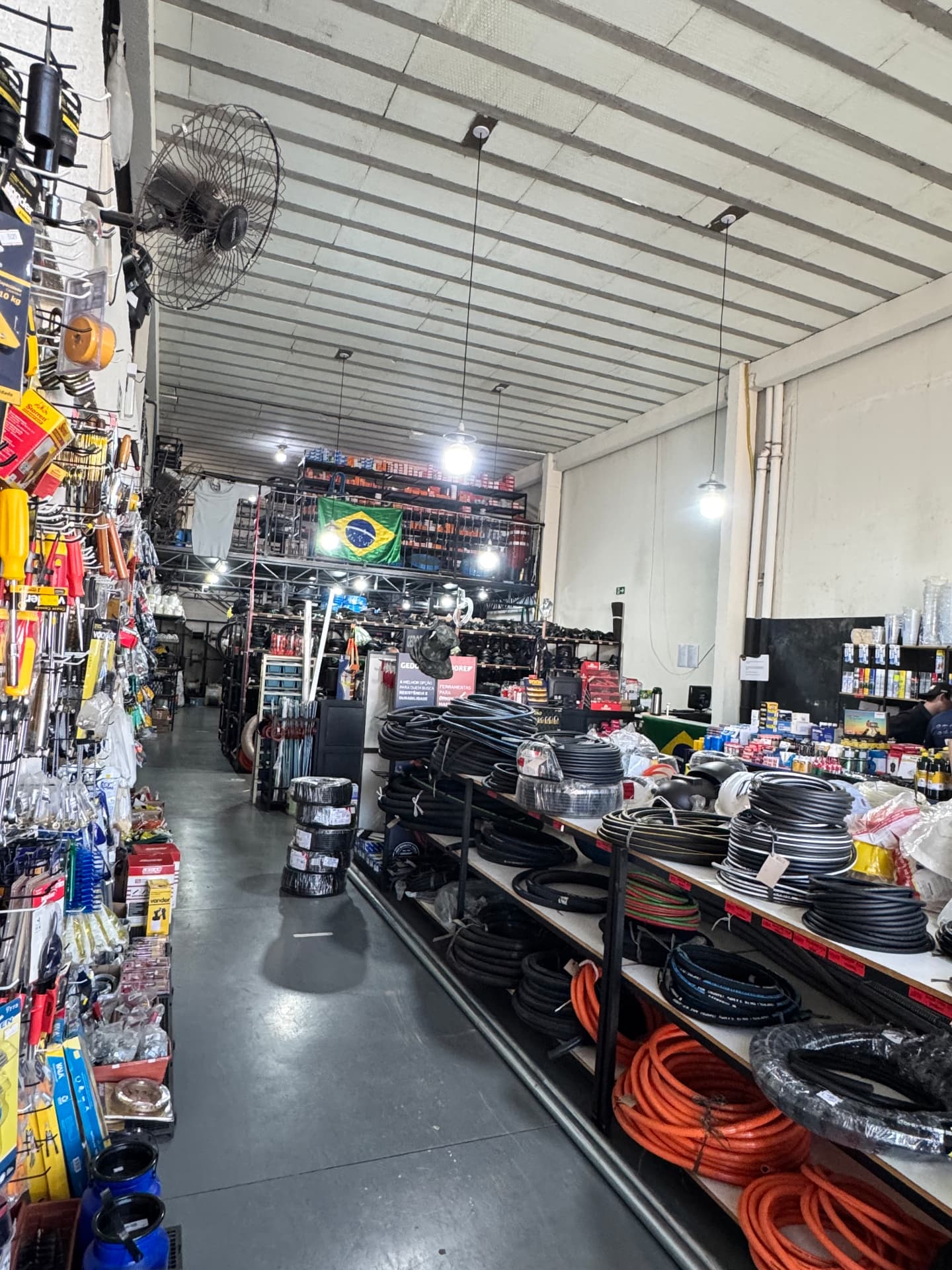 Vista interna da loja